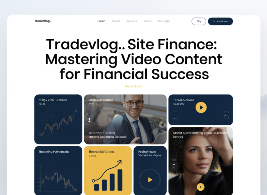 Tradevlog.site Finance: Mastering Video Content for Financial Success