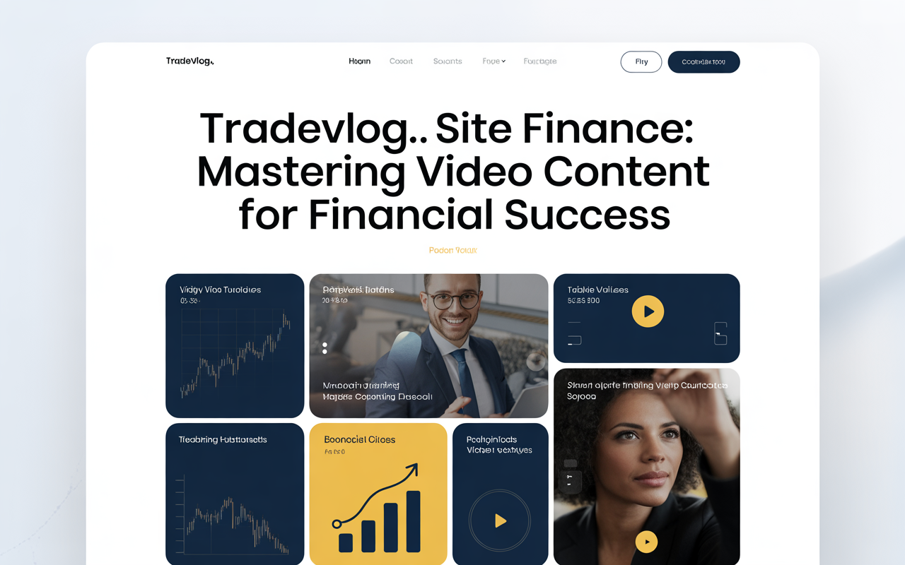 Tradevlog.site Finance: Mastering Video Content for Financial Success